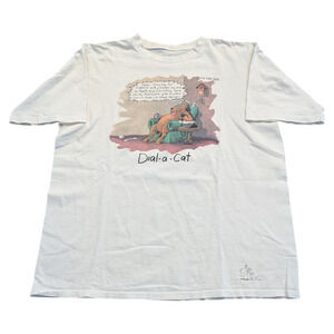 1988 The Farside Dial-a-Cat comic T shirt